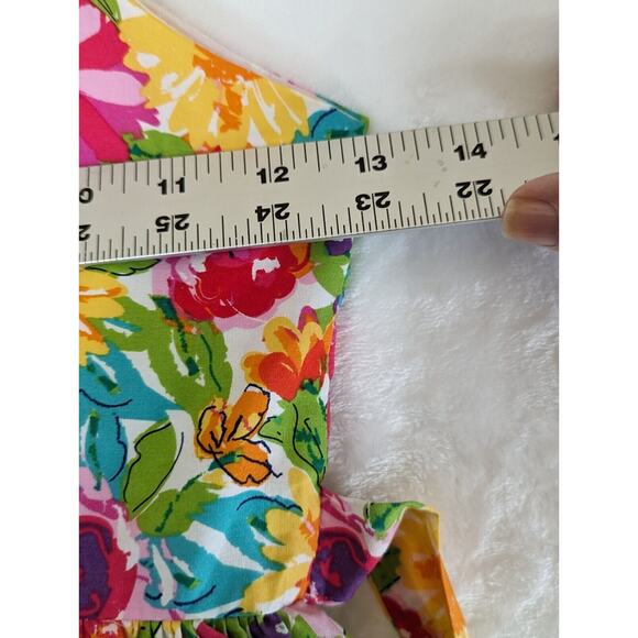 Bonnie Jean Girls 8 Dress Floral Spring A Few Marks Shown In Photos Ch 27 W 23" - Picture 12 of 13